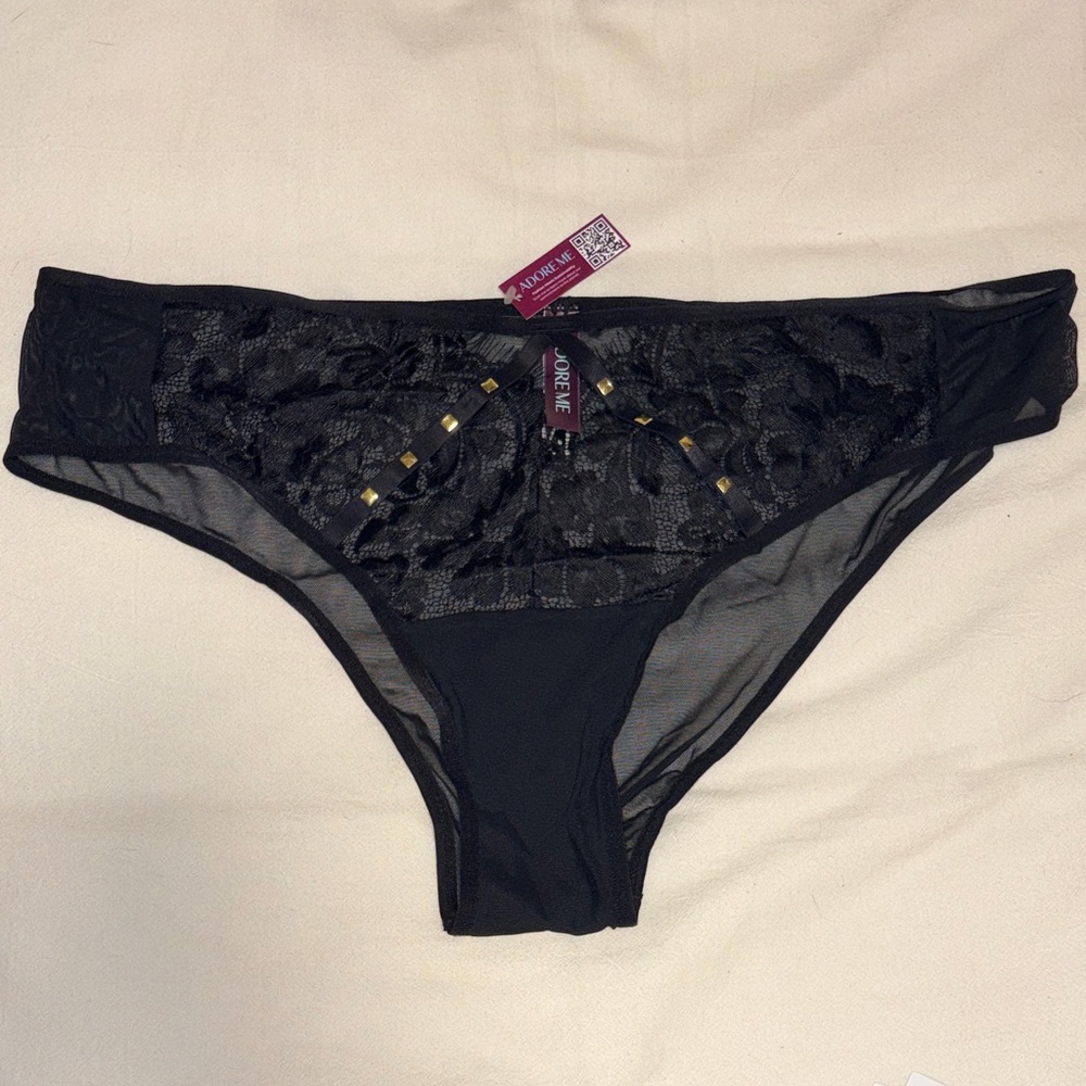 Adore Me Black Lace Panties